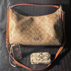 Coach monogram crossbody bag